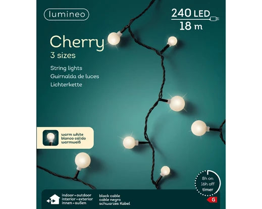Garden Foggia - Serie Led Cherry Lights 18 Metri 240 luci