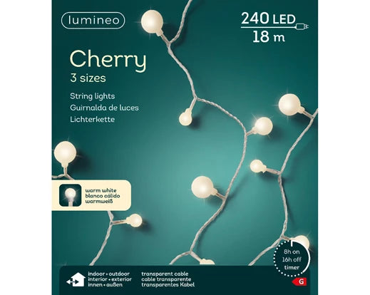 Garden Foggia - Serie Led Cherry Lights 18 Metri 240 luci