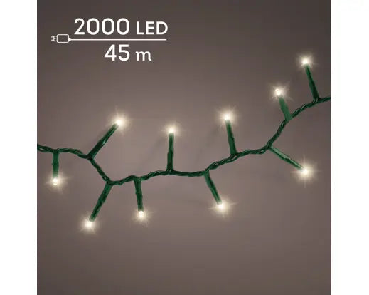 Garden Foggia - Luci LED Compact 2000 led 45 mt luce calda