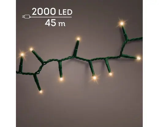 Garden Foggia - Luci LED Compact 2000 led 45 mt luce gold