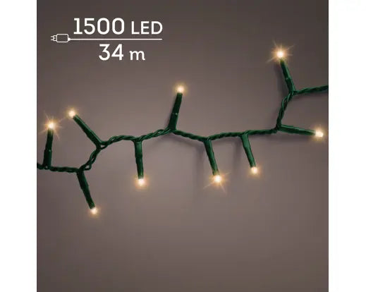 Garden Foggia - Luci Compact 34 mt 1500 LED luce gold