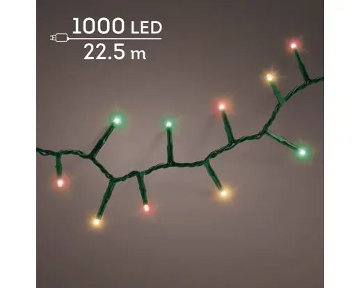 Garden Foggia - Luci Compact 22.5mt 1000 led Multicolor