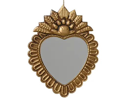Garden Foggia - Specchio Cuore Gold H 20.5