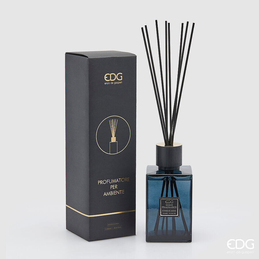EDG - Profumatore Bottiglia Quadrato 1200 ml Maroccan Amber