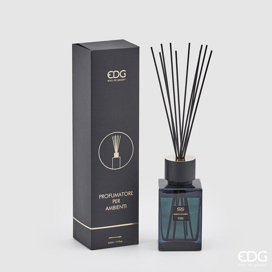 EDG - Profumatore Bottiglia Quadrato 500 ml Maroccan Amber