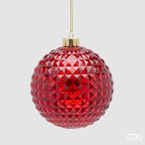 EDG - Decoro Diamante Palla a Quadri H14 Rosso