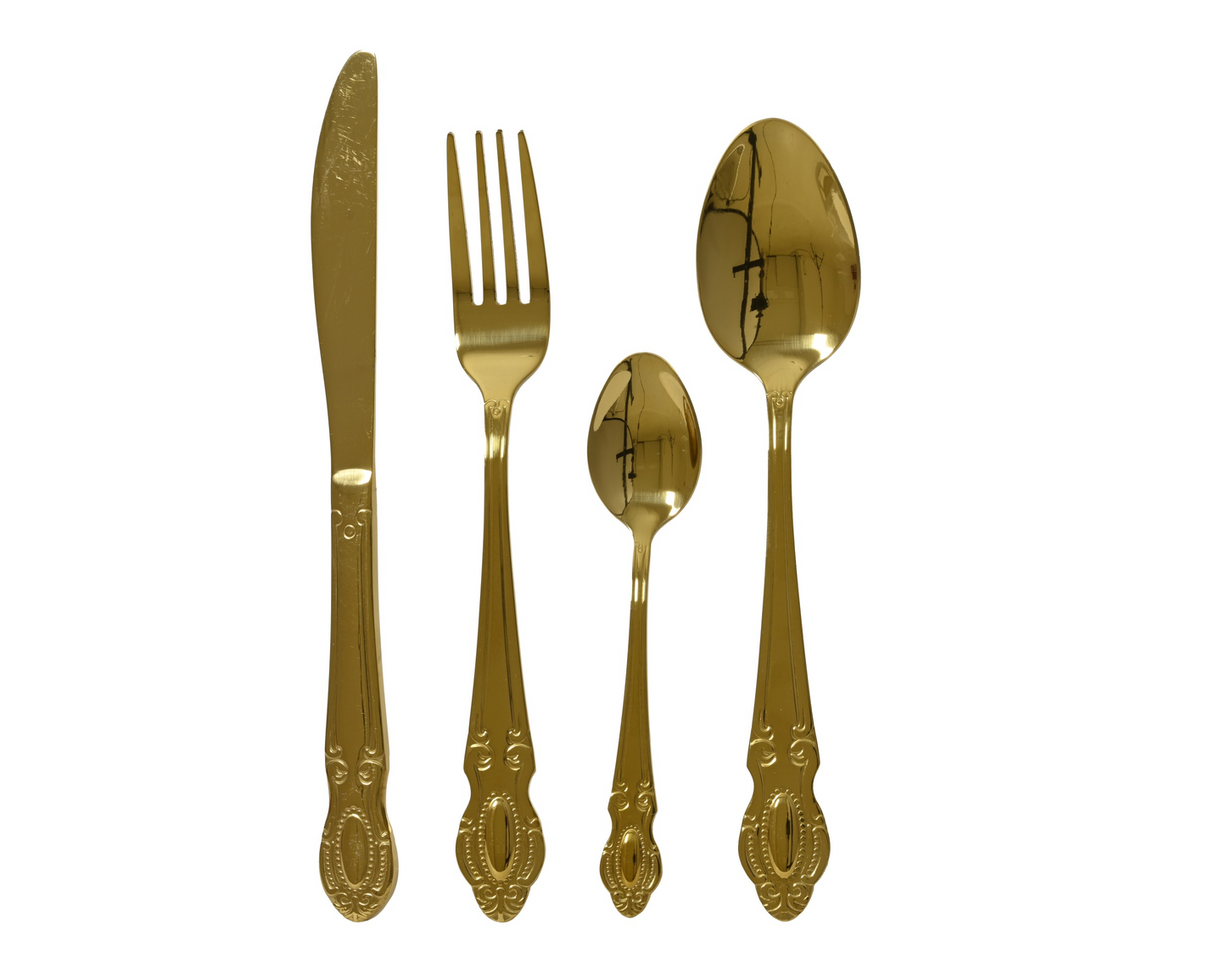 Garden Foggia - Set 4 Persone Posate Gold English