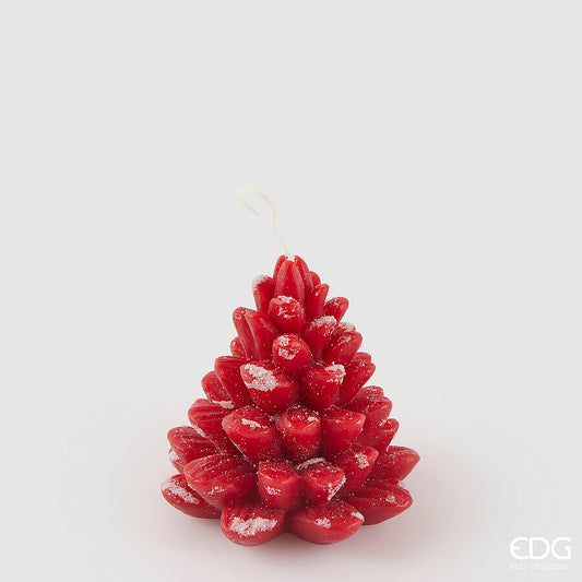 EDG - Candela Pigna H9.5 D10,5 cm Rossa