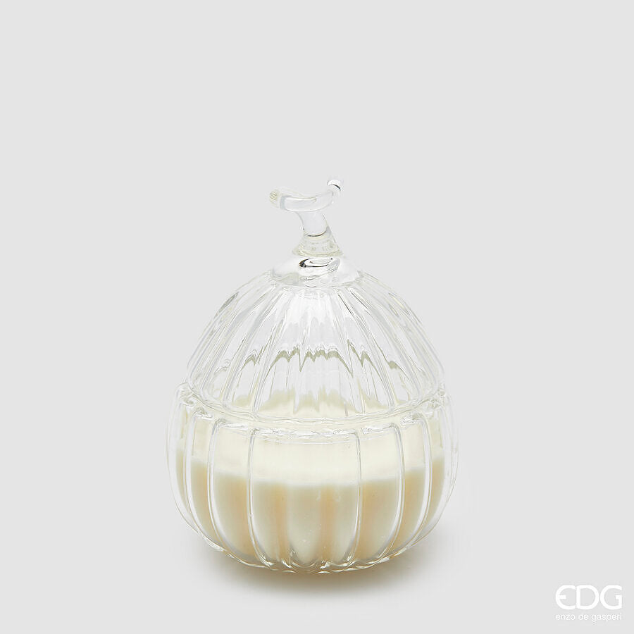 EDG - Candela Pumpkin Vetro h 14cm