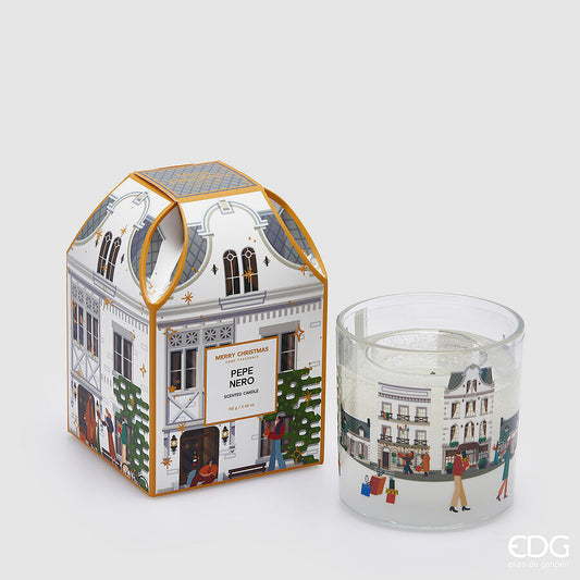 EDG Enzo De Gasperi | Candela profumata "Rue De Rivoli" con gioco LED Black Forest