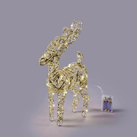 EDG Renna Luminosa Intreccio H 37 cm