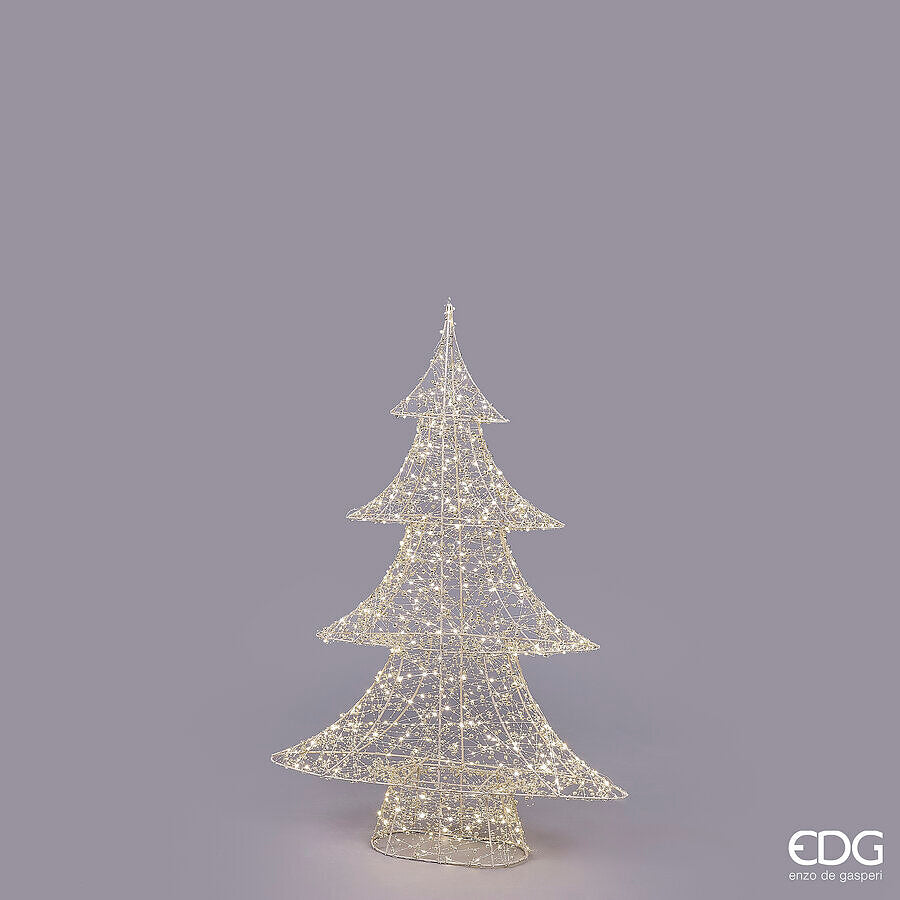EDG - Albero Led Pearls 600 Microled 100x66 cm Oro Chiaro