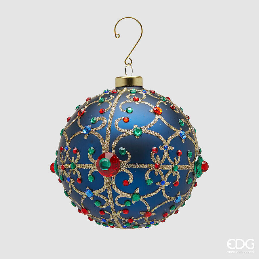 EDG - Addobbo Palla Jewel D 12cm Blu