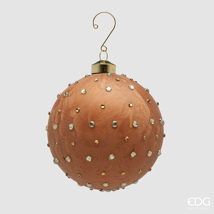EDG- Palla decorativa spark in vetro Ruggine D 12 cm