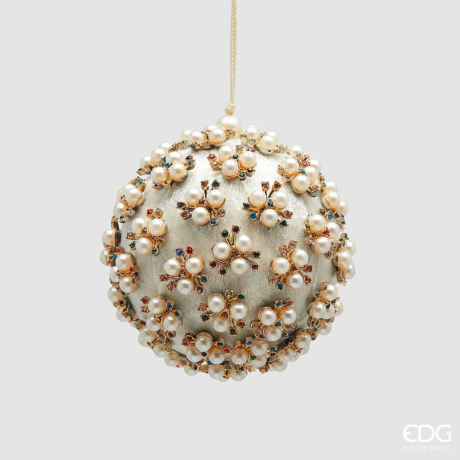 EDG - Addobbo Palla Elizabeth Bianca con Perle