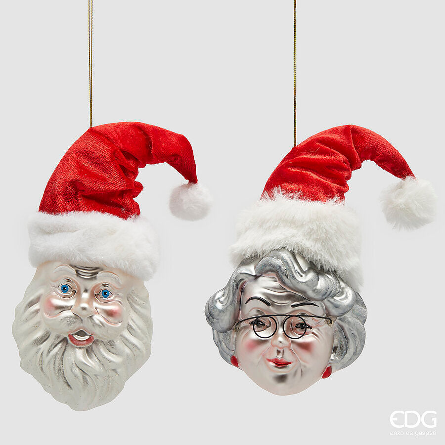 EDG - Deco Mamma o Babbo Natale H18 cm