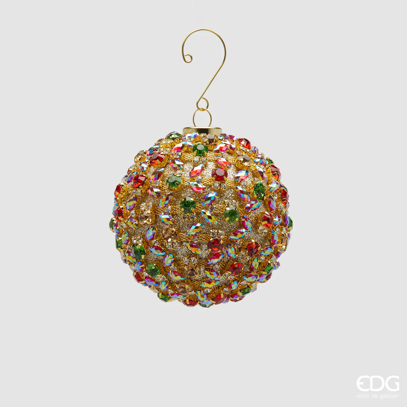 EDG Enzo De Gasperi Pallina di Natale Godiva Multicolor D8 cm