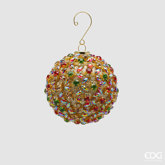 EDG Enzo De Gasperi Pallina di Natale Godiva Multicolor D8 cm