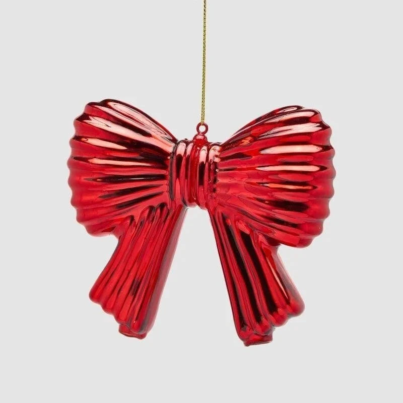 EDG - Fiocco Natalizio da Appendere H11x13 cm Rosso
