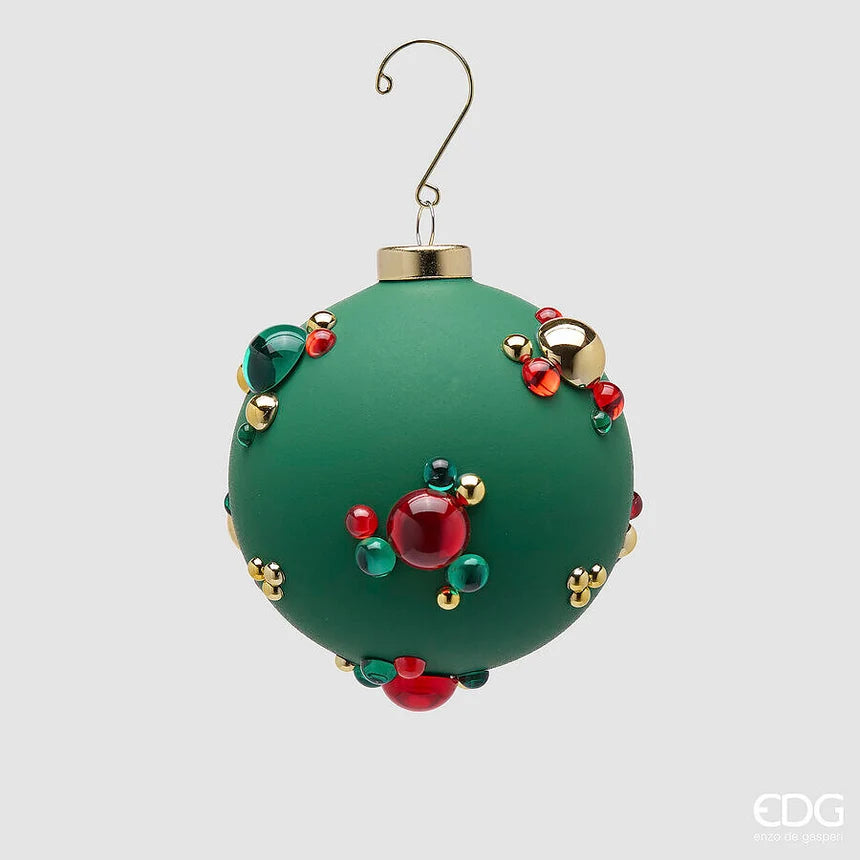EDG - Palla di Natale con Bolle Ø10 cm Verde