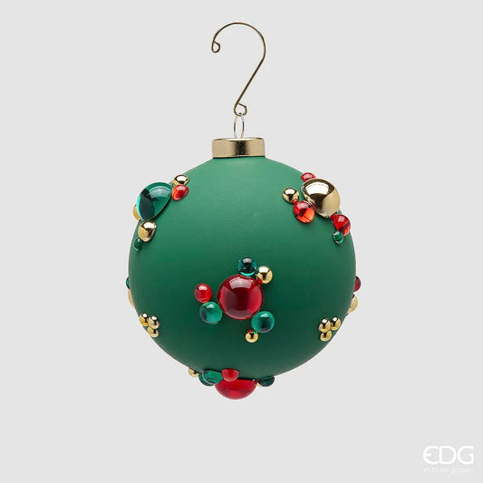 EDG - Palla di Natale con Bolle Ø10 cm Verde
