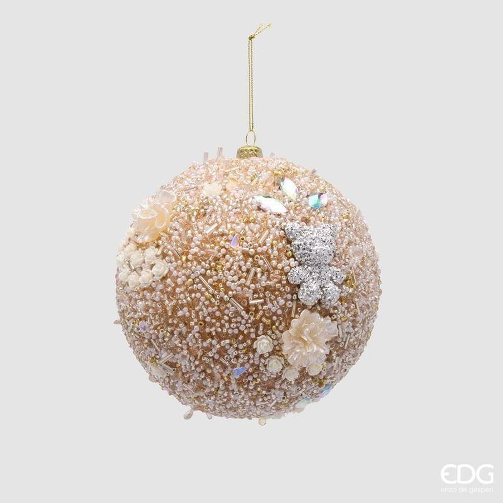 EDG - Sfera con Paillettes Oro D 10