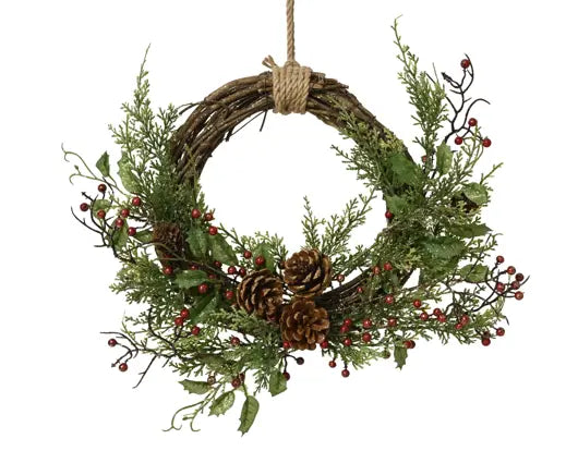 Garden Foggia - Dietroporta Verde con Bacche D 30cm