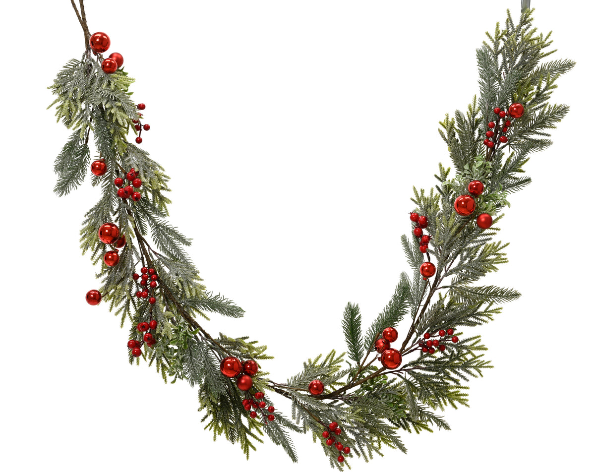 Garden Foggia - Festone Brinato Con Sferette H 180cm