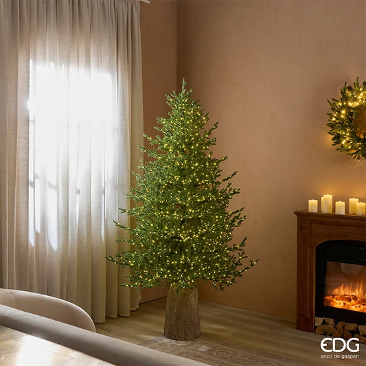 EDG - Albero di Natale Pino Lucciole 180 cm con 2300 Rice Led