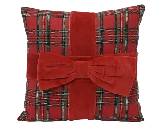 Garden Foggia - Cuscino Scozzese Con Fiocco