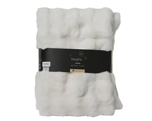 Garden Foggia - Plaid Pellicciato Bianco