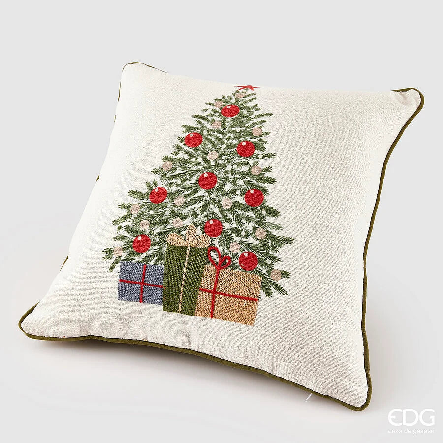EDG - Cuscino Albero Quadrato 45x45 cm White