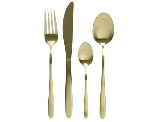 Garden Foggia - Set 16 Posate Placcate Gold