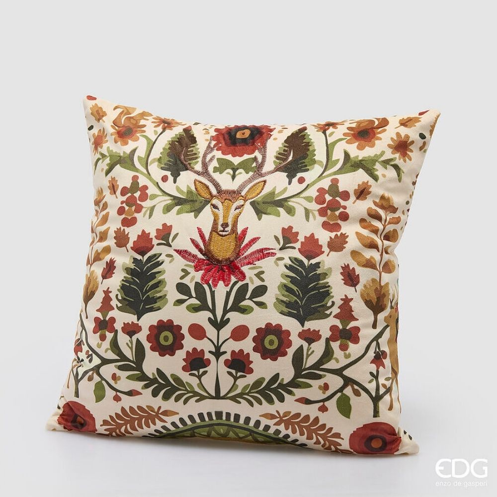 Edg - cuscino bosco quadrato brown