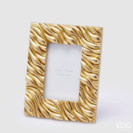 EDG - Portafoto Onde Gold H 24cm