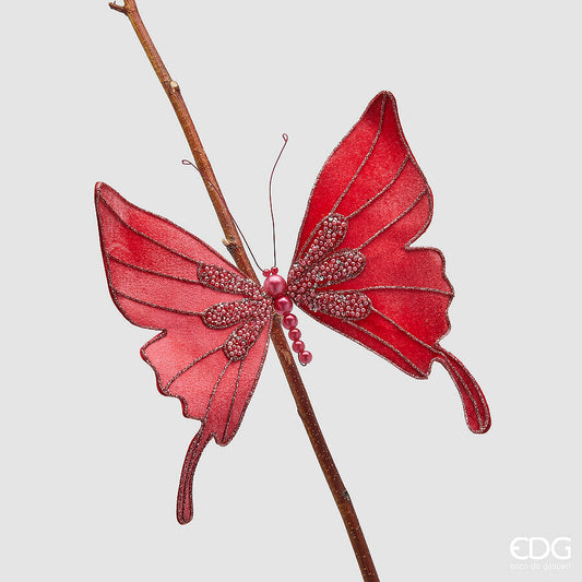 EDG Enzo De Gasperi - Decoro Farfalla con Clip D23cm