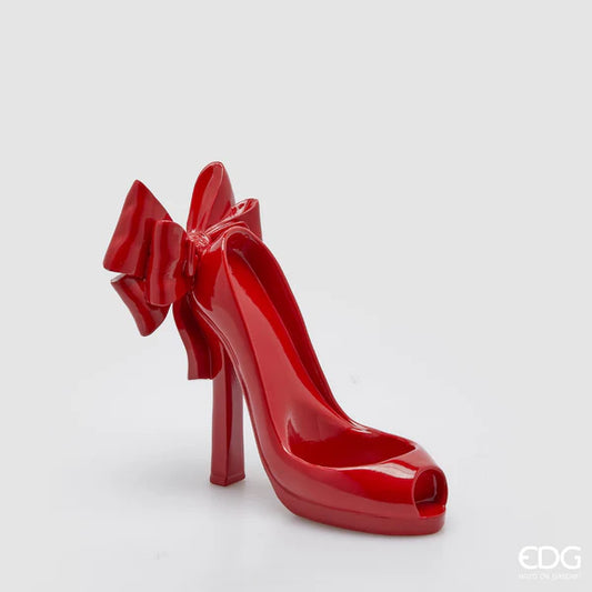 EDG - Scarpa porta bottiglia decorativa Rossa