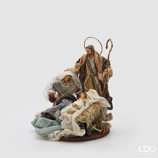 EDG - Natività Tessuto Su Base Rotonda