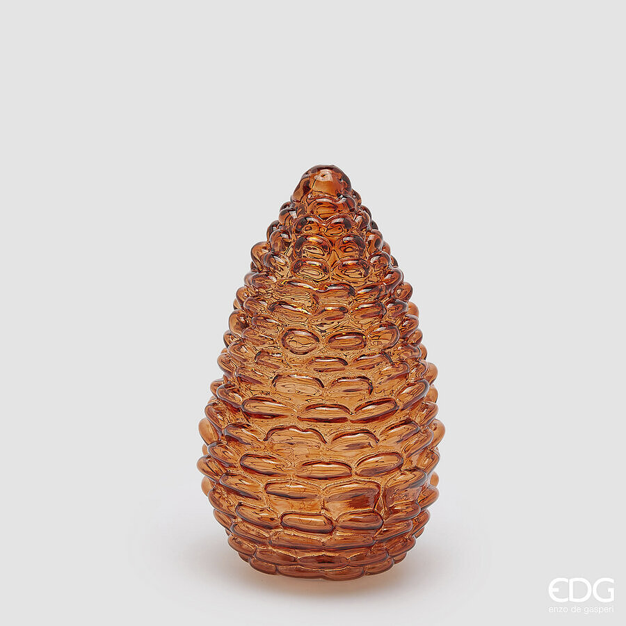 EDG - Pigna Decorativa LED Ambra H 22 D 13.5