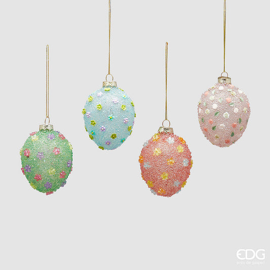 EDG - Decoro Uovo Fiori H 8cm