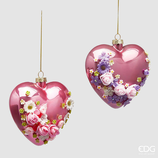 EDG - Decoro Cuore Floreale D12cm