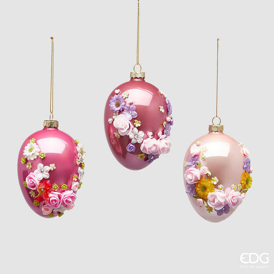 EDG - Decoro Uovo Floreale H12cm