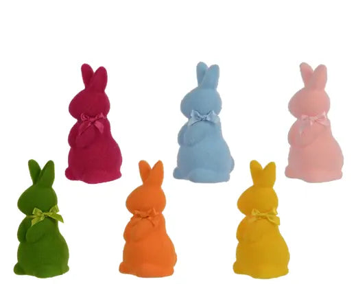 Garden Foggia - Coniglietti Effetto Velluto Assortiti H16cm