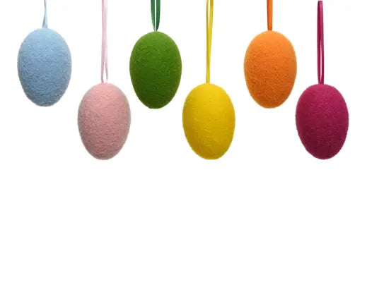 Garden Foggia - Uovo Effetto Velluto h 7.5cm Assortito