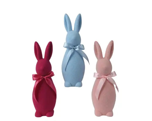 Garden Foggia - Coniglietti Effetto Velluto Assortiti H42cm