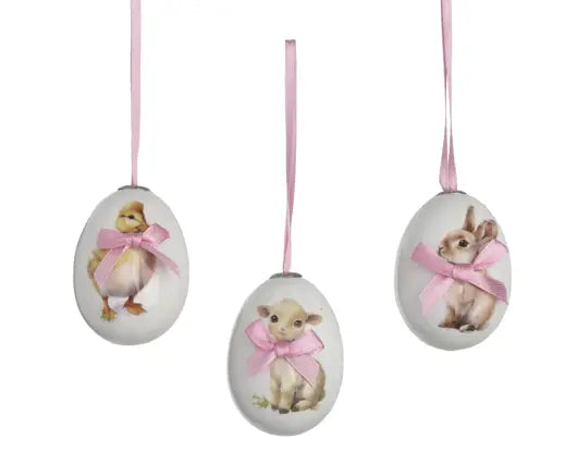 Garden Foggia - Deco Uova Rosa Con Nastrino Rosa Box 6 PEZZI