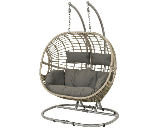 Garden Foggia - Egg Chair in Wiker Brown