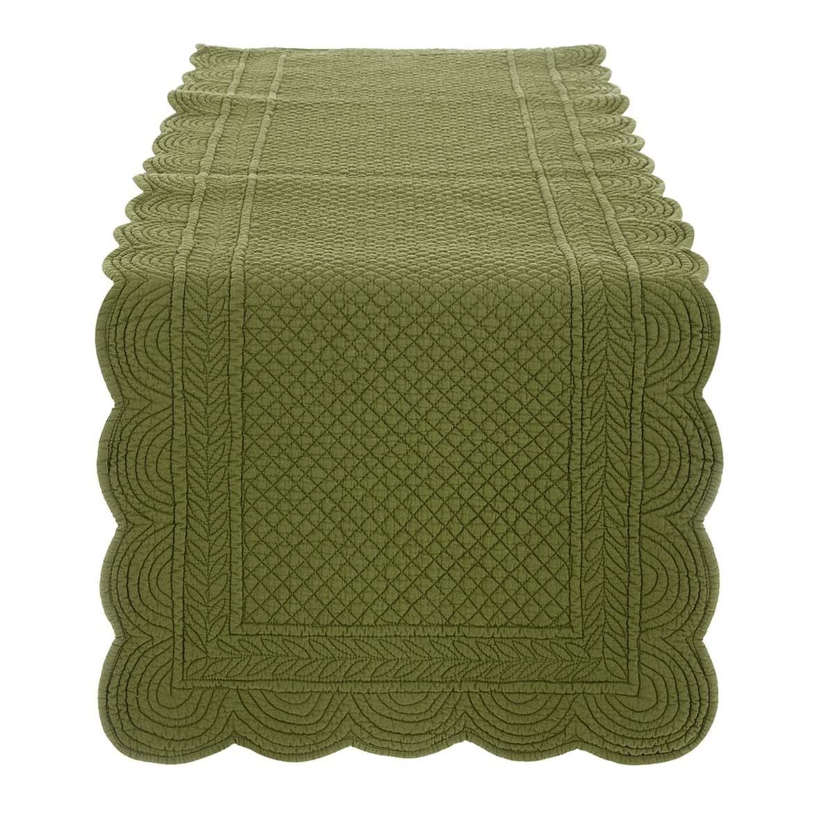 Blanc Mariclò - Runner Verde 45x140 cm