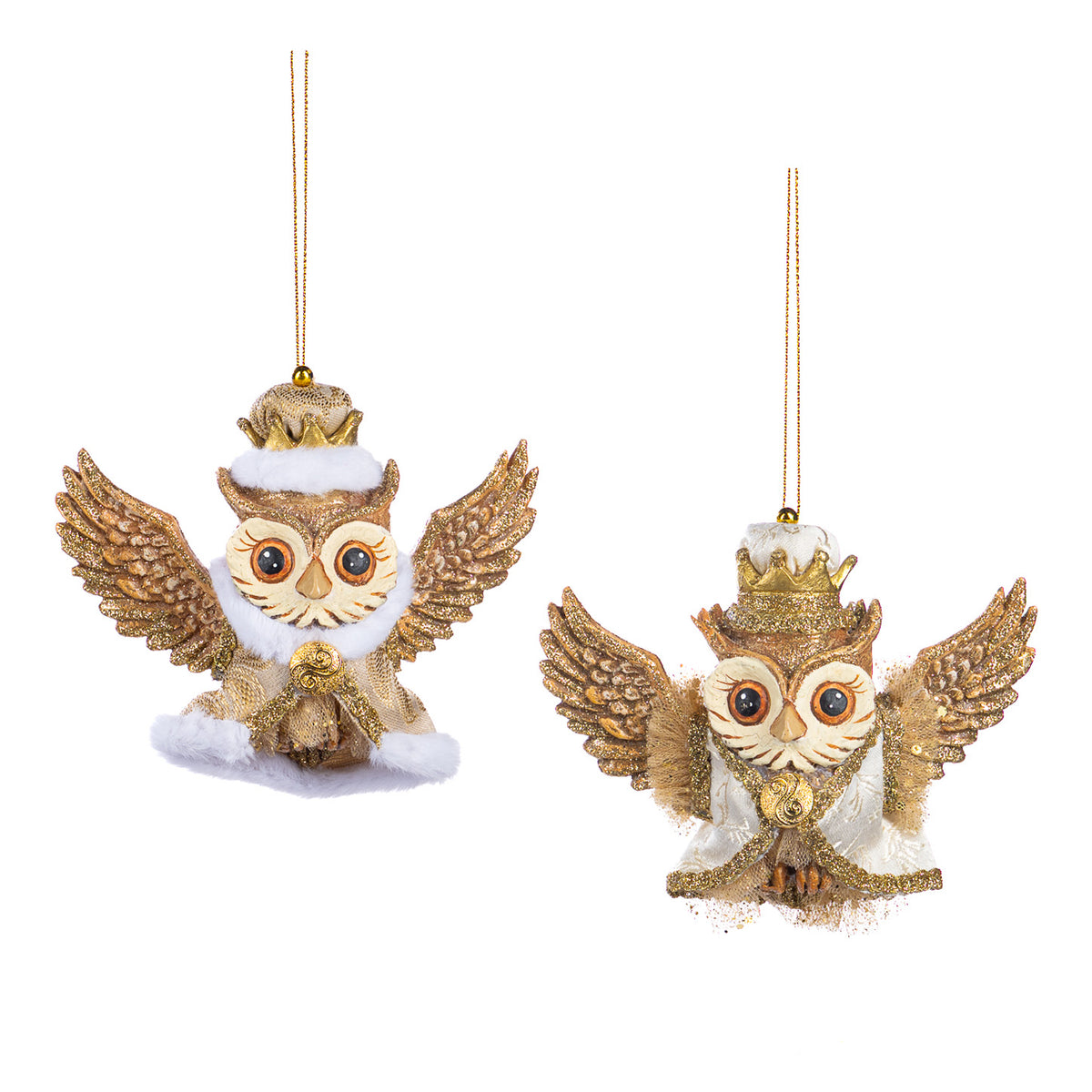 Garden Foggia - Decoro Gufo Gold H 14cm Assortito