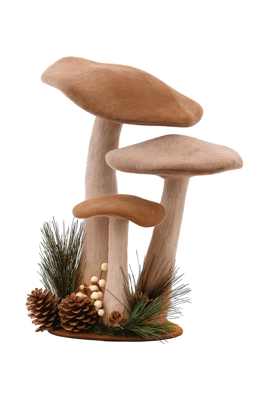 Garden Foggia - Decoro Fungo E Pigne H 60CM